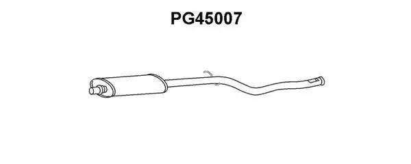 Глушитель выхлопных газов конечный PG45007 VENEPORTE
