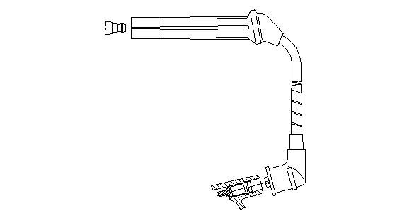 Провод зажигания 6A25E61 BREMI