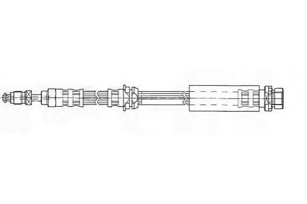 Тормозной шланг FHY2480 FERODO