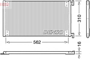 Конденсатор, кондиционер DCN09040 DENSO