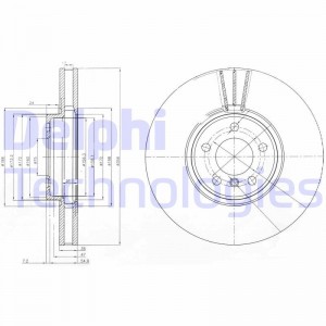 Тормозной диск BG9004 DELPHI