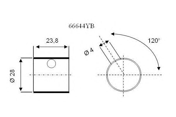 Подшипник 66644YB GLYCO