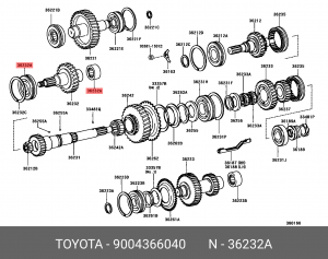 Подшипник ступицы колеса 90043-66040 DAIHATSU