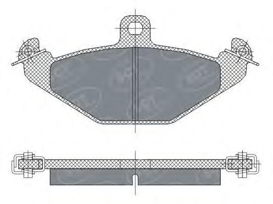 Комплект тормозных колодок, диско SP298 SCT
