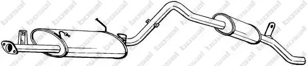 Глушитель выхлопных газов конечный 286297 BOSAL