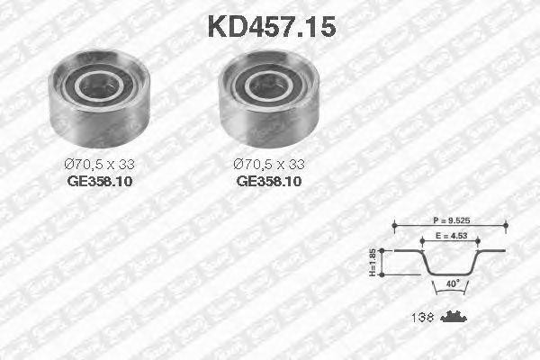 Комплект ремня ГРМ KD45715 NTN SNR