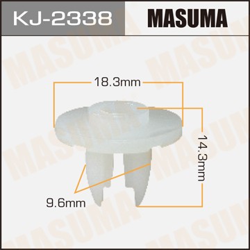 Клипса крепежная KJ2338 MASUMA