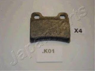 Комплект тормозных колодок, диско PP-K01AF JAPAN PARTS GROUP