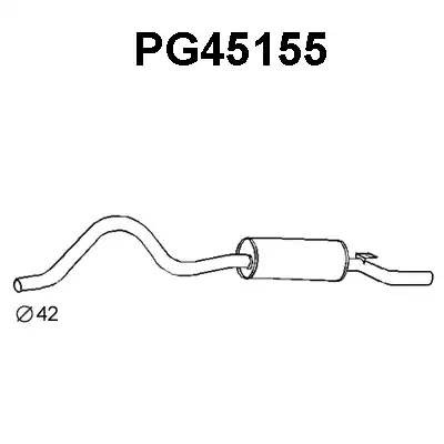 Глушитель выхлопных газов конечный PG45155 VENEPORTE