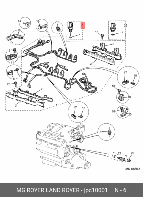 Термовыключатель, вентилятор радиатора JPC10001 MG ROVER LAND ROVER