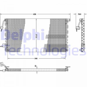 Конденсатор, кондиционер TSP0225173 DELPHI