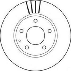 Тормозной диск 562112B BENDIX JURID