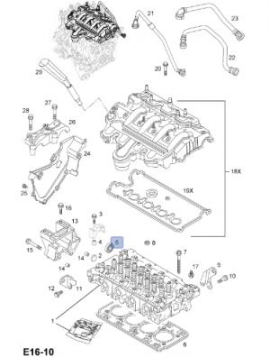 Уплотняющее кольцо, распределительный вал 4506052 GENERAL MOTORS