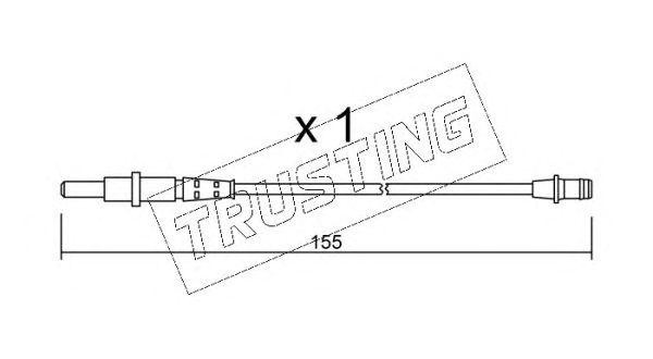 Сигнализатор, износ тормозных колодок SU163 TRUSTING