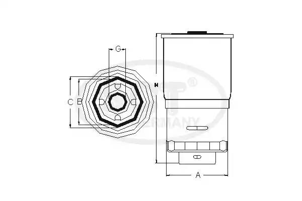 Топливный фильтр ST 377 SCT