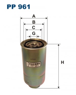 Фильтр топливный PP961 FILTRON