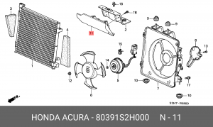 Деталь 80391S2H000 HONDA