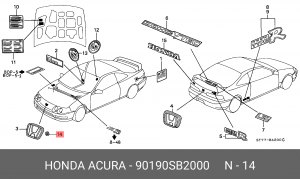 Деталь 90190SB2000 HONDA