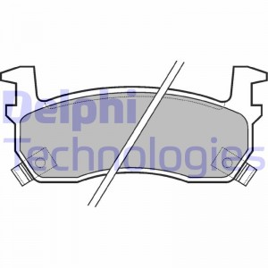 Комплект тормозных колодок, диско LP635 DELPHI