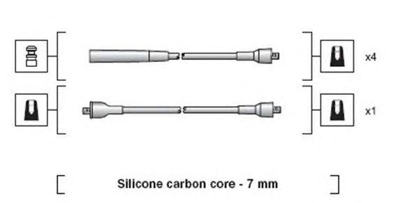 Ккомплект проводов зажигания 941318111210 MAGNETI MARELLI
