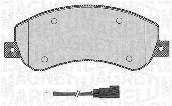 Комплект тормозных колодок, диско 430216171069 MAGNETI MARELLI