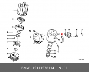 Пружина 12 11 1 276 114 BMW