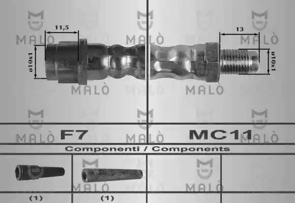 Тормозной шланг 80196 MALO