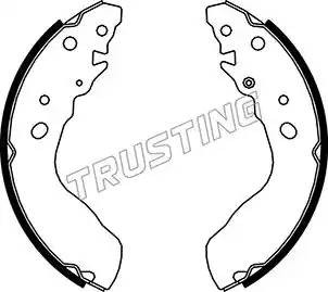 Комплект тормозных колодок 111245 TRUSTING