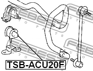 Втулка стабилизатора TSB-ACU20F FEBEST