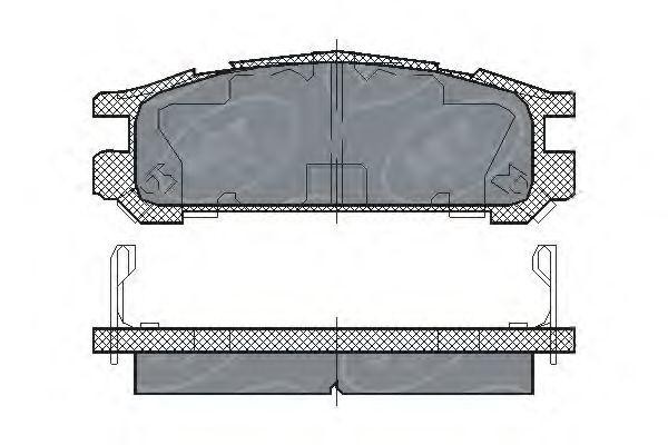 Комплект тормозных колодок, диско SP211 SCT