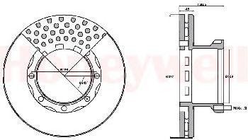Тормозной диск 569110B BENDIX JURID
