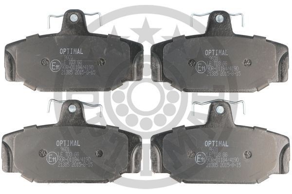 Комплект тормозных колодок, диско 9601 OPTIMAL
