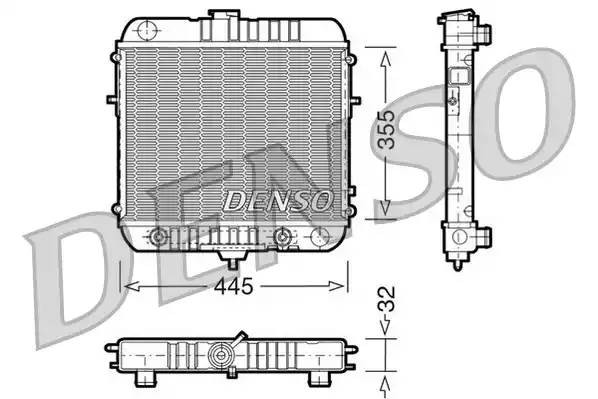 Радиатор, охлаждение двигател DRM20073 DENSO