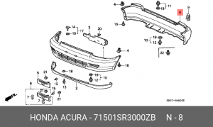 Буфер 71501SR3000ZB HONDA