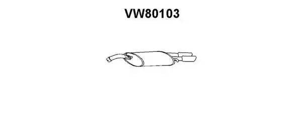 Глушитель выхлопных газов конечный VW80103 VENEPORTE