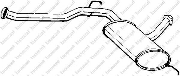 Средний глушитель выхлопных газов 200451 BOSAL