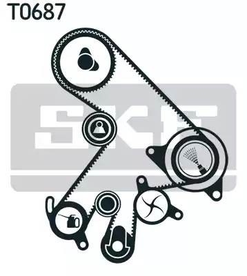 Комплект ремня ГРМ VKMS91303 SKF