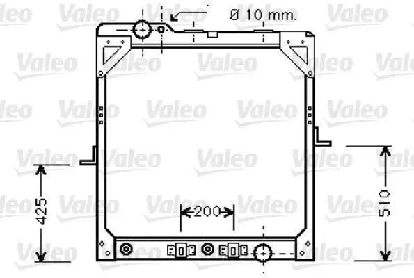 Радиатор, охлаждение двигател 733413 VALEO PHC