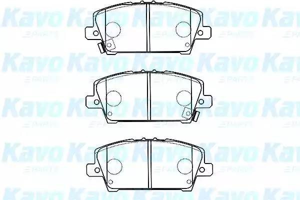 Комплект тормозных колодок, диско BP-2050 KAVO PARTS