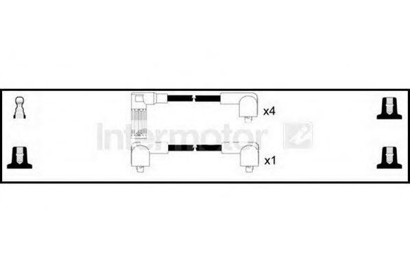 Ккомплект проводов зажигания 73351 STANDARD