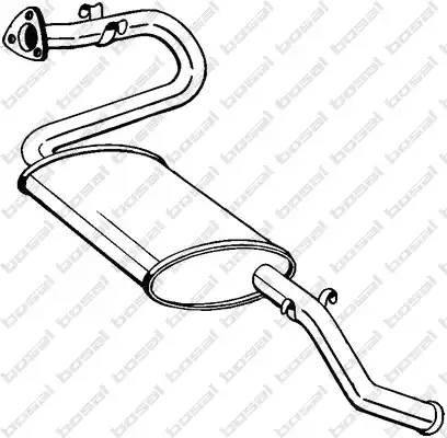 Глушитель выхлопных газов конечный 280-273 BOSAL