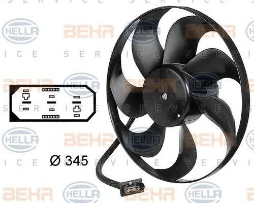 Вентилятор, охлаждение двигателя 8EW 009 144-531 HELLA