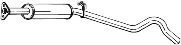 Средний глушитель выхлопных газов 279-109 BOSAL