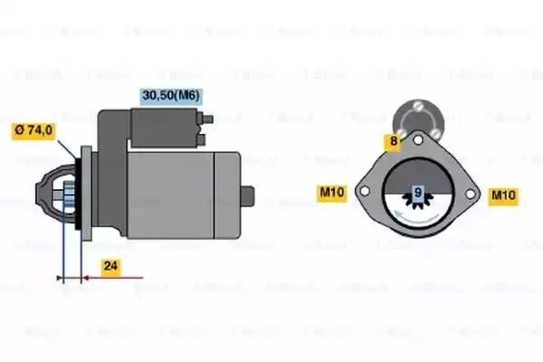 Стартер 0 001 115 045 BOSCH