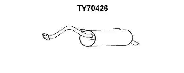 Глушитель выхлопных газов конечный TY70426 VENEPORTE