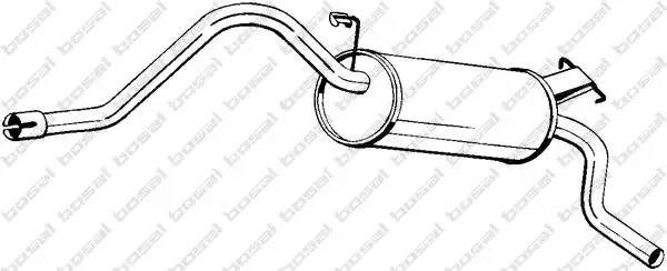 Глушитель выхлопных газов конечный 281-917 BOSAL