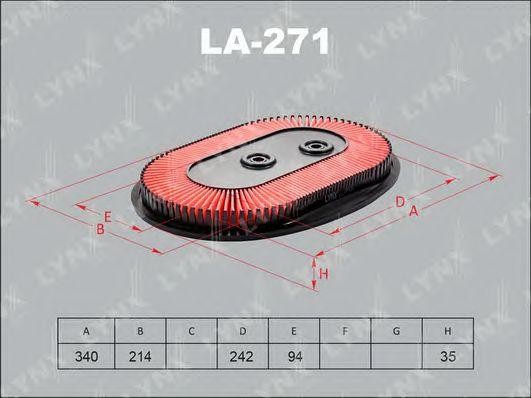 Фильтр воздушный LA-271 LYNXAUTO