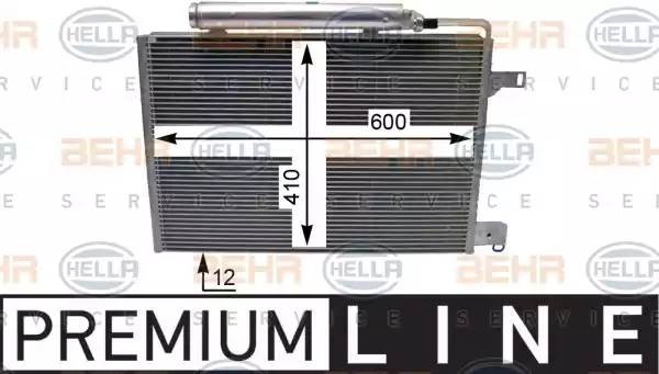 Конденсатор, кондиционер 8FC351301681 HELLA