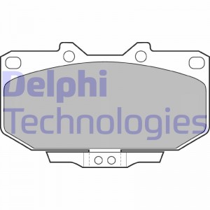 Комплект тормозных колодок, диско LP1056 DELPHI