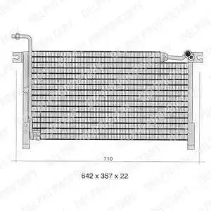 Конденсатор, кондиционер TSP0225347 DELPHI